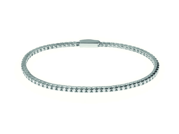 BRACCIALE TENNIS ARGENTO cm.17 - immagine 1