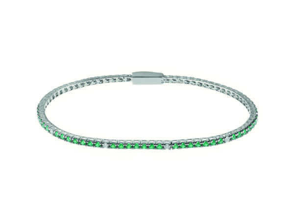 BRACCIALE TENNIS ARGENTO cm.18 - immagine 1