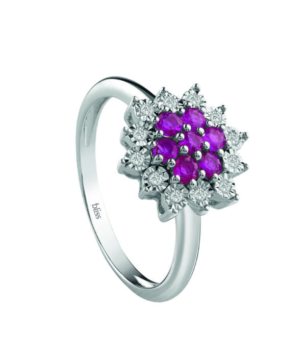 ANELLO BRILL. E RUBINI MIS.13 - immagine 1