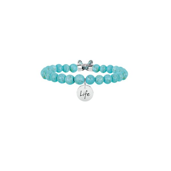 Bracciale turchese e acciaio 316L - immagine 1