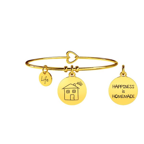 Bracciale in acciaio 316L Pvd Gold - immagine 1