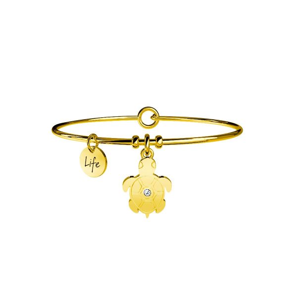 Bracciale in acciaio 316L Pvd Gold - immagine 1