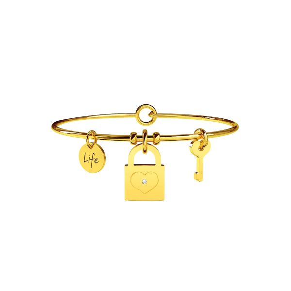 Bracciale in acciaio 316L Pvd Gold - immagine 1