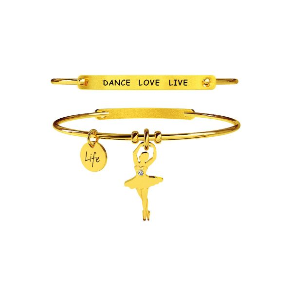 Bracciale in acciaio 316L Pvd Gold - immagine 1