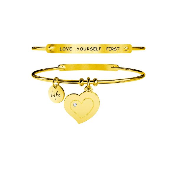 Bracciale in acciaio 316L Pvd Gold - immagine 1