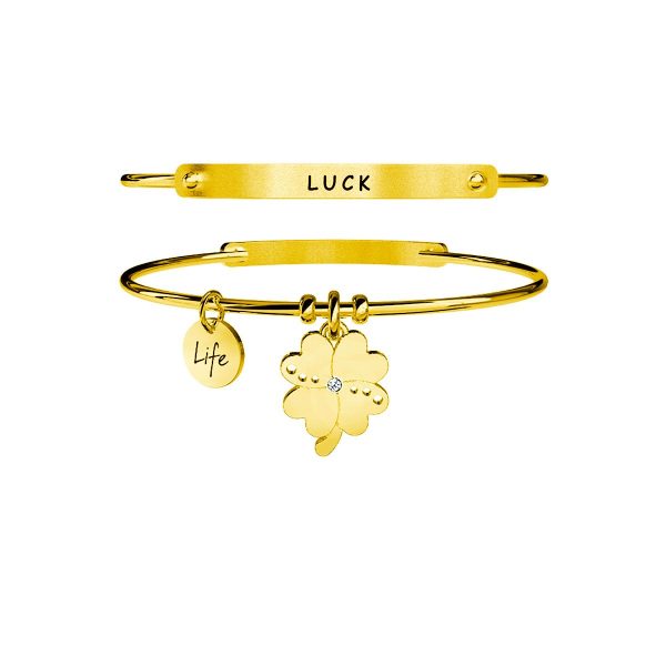 Bracciale in acciaio 316L Pvd Gold - immagine 1