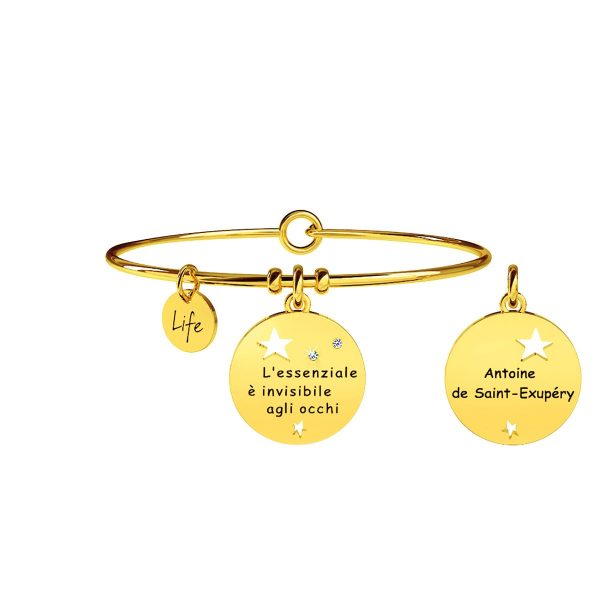 Bracciale in acciaio 316L Pvd Gold - immagine 1