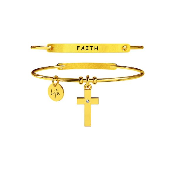 Bracciale in acciaio 316L Pvd Gold - immagine 1