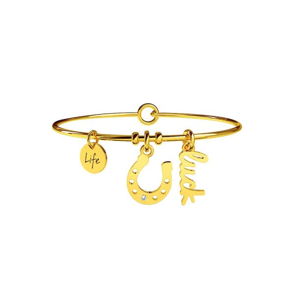 Bracciale in acciaio 316L Pvd Gold - immagine 1