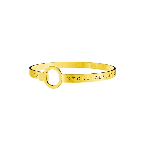 Bracciale in acciaio 316L Pvd Gold - immagine 1
