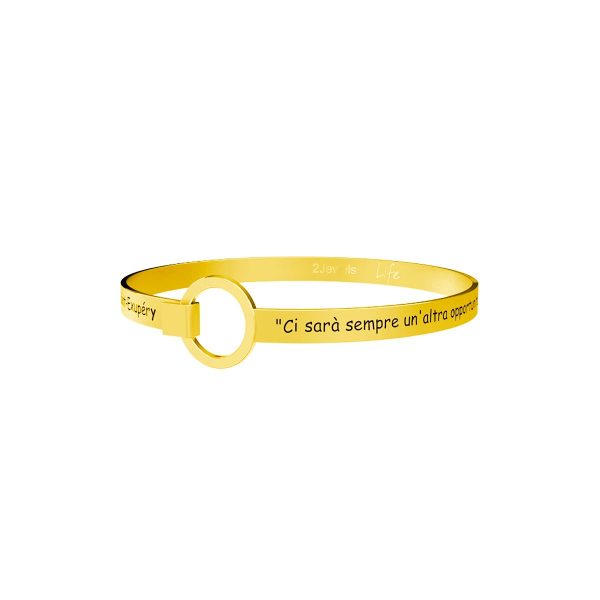 Bracciale in acciaio 316L Pvd Gold - immagine 1