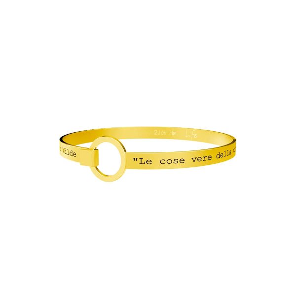 Bracciale in acciaio 316L Pvd Gold - immagine 1