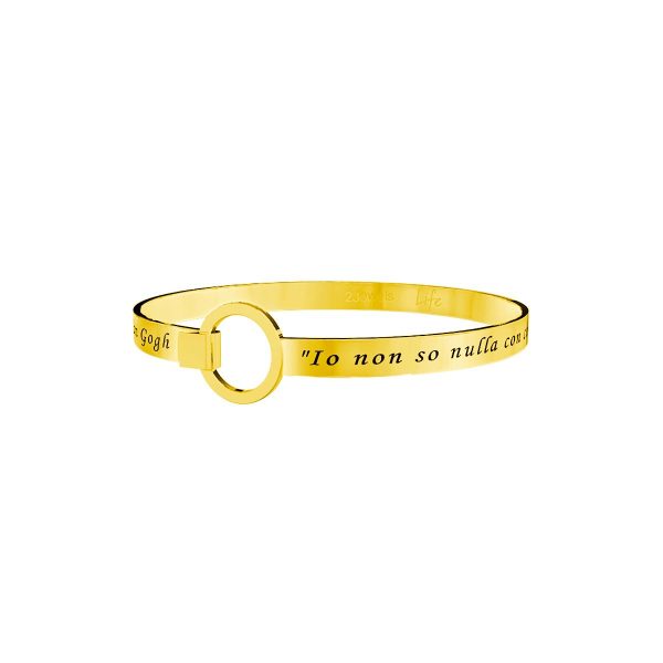 Bracciale in acciaio 316L Pvd Gold - immagine 1