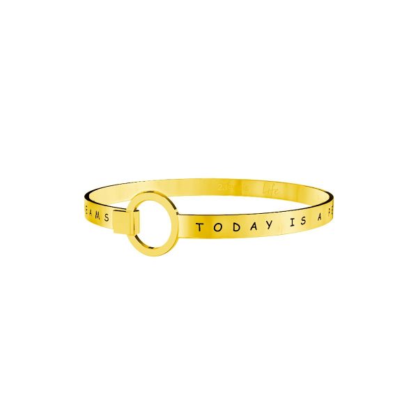 Bracciale in acciaio 316L Pvd Gold - immagine 1