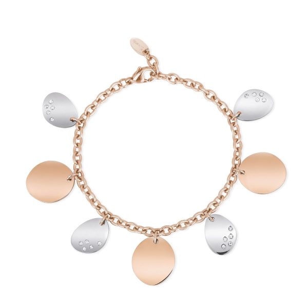 2JEWELS Bracciale in acciaio 316L e Pvd Rosé