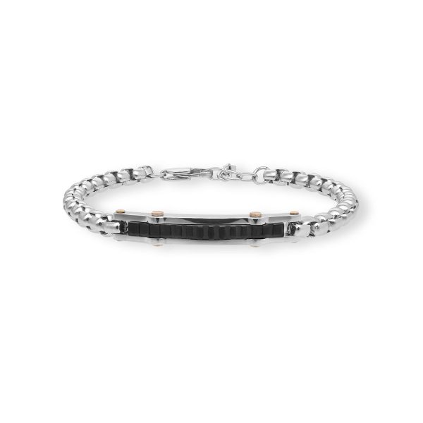 2JEWELS Bracciale in acciaio 316L e Pvd Rosé