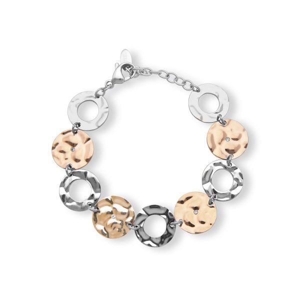 2JEWELS Bracciale in acciaio 316L e Pvd Rosé