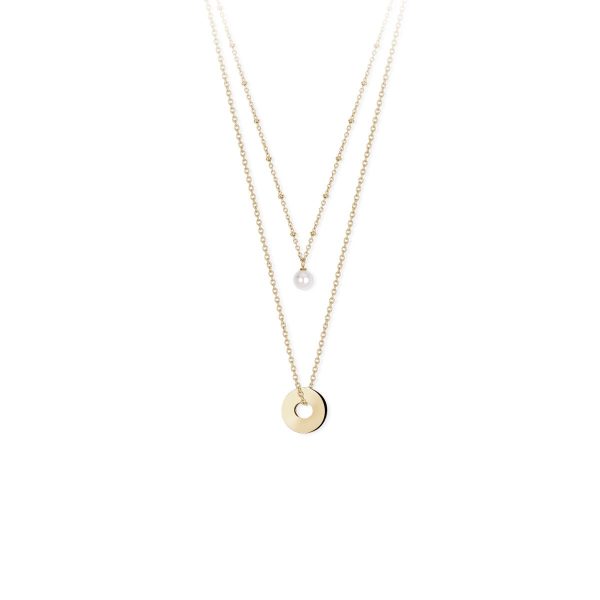 2JEWELS Collana in acciaio 316L e Pvd Gold