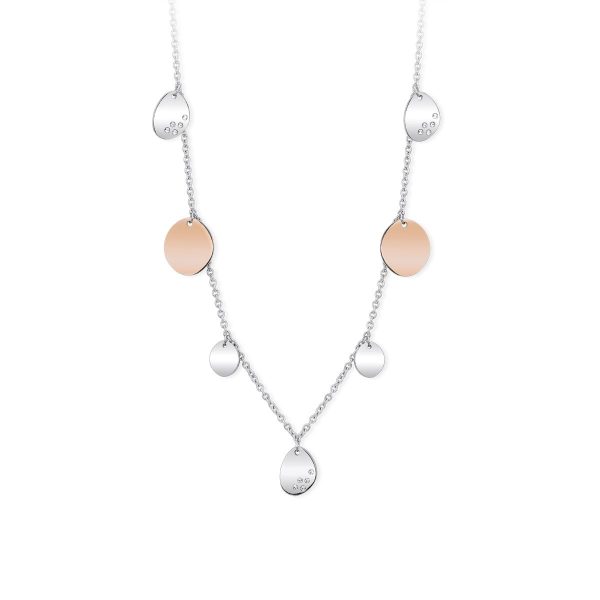 2JEWELS Collana in acciaio 316L e Pvd Rosé