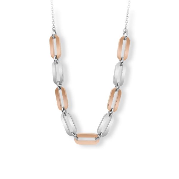 2JEWELS Girocollo in acciaio 316L e PVD Rosé