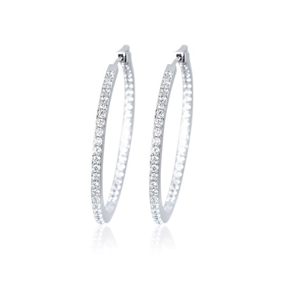 Orecchini in argento 925/°°° e zirconi - immagine 1