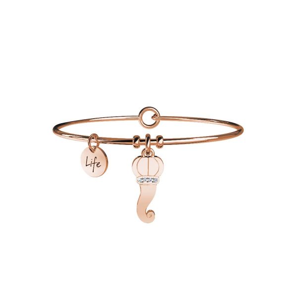 Bracciale in acciaio 316L e Pvd Rosè - immagine 1