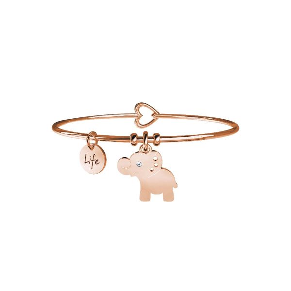 Bracciale in acciaio 316L e Pvd Rosè - immagine 1