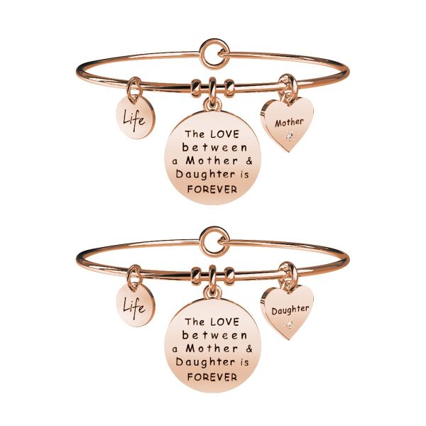 Bracciale in acciaio 316L e Pvd Rosè - immagine 1