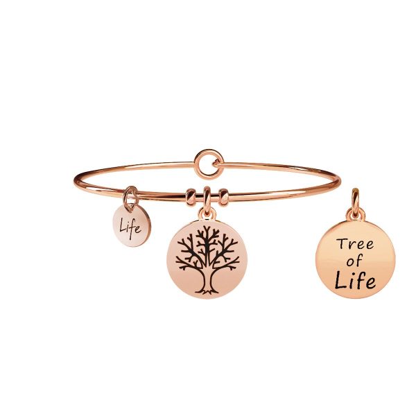 Bracciale in acciaio 316L e Pvd Rosè - immagine 1