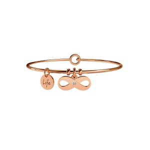 Bracciale in acciaio 316L e Pvd Rosè