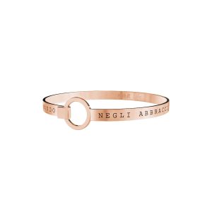Bracciale in acciaio 316L e Pvd Rosè