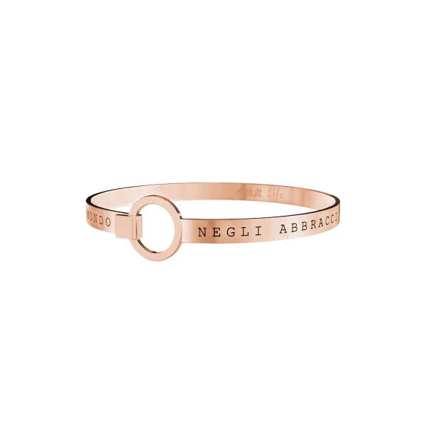 Bracciale in acciaio 316L e Pvd Rosè - immagine 1