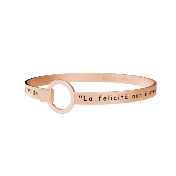 Bracciale in acciaio 316L e Pvd Rosè - immagine 1