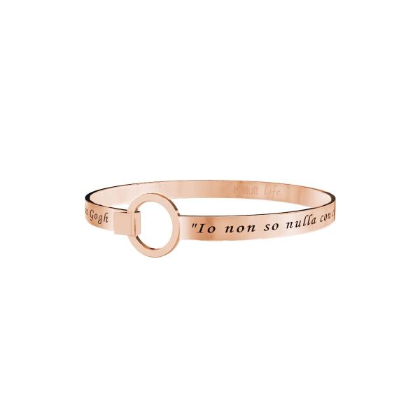 Bracciale in acciaio 316L e Pvd Rosè - immagine 1