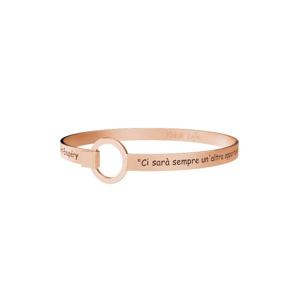 Bracciale in acciaio 316L e Pvd Rosè - immagine 1