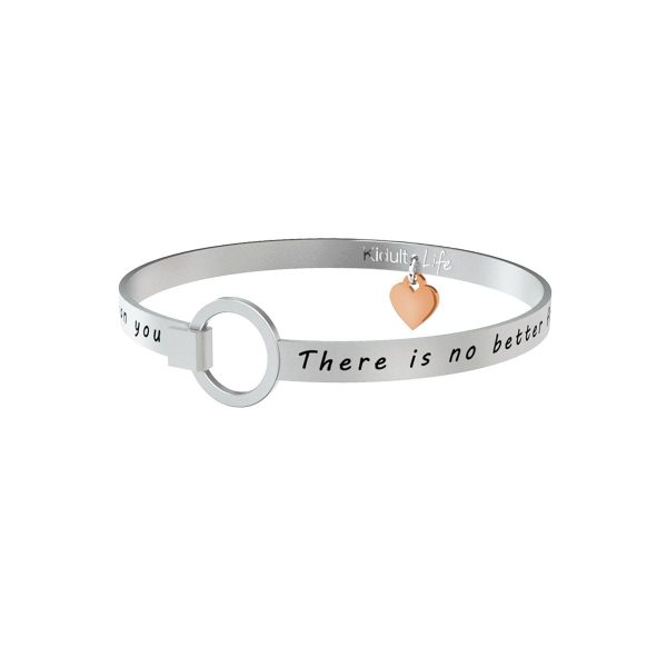 Bracciale in acciaio 316L e Pvd Rosè - immagine 1