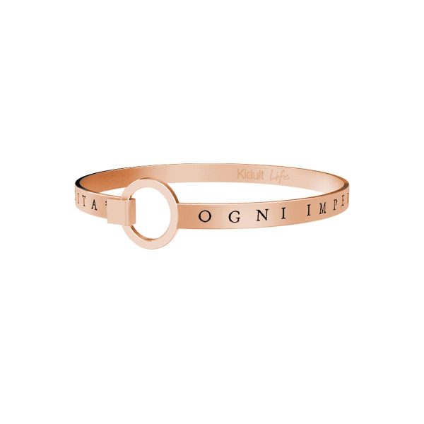 Bracciale in acciaio 316L e Pvd Rosè - immagine 1