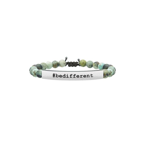 Bracciale turchese e acciaio 316L - immagine 1