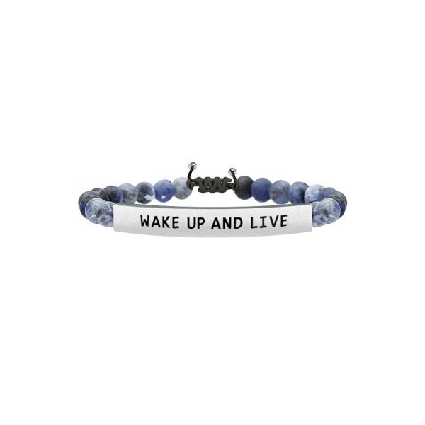 Bracciale sodalite e acciaio 316L - immagine 1
