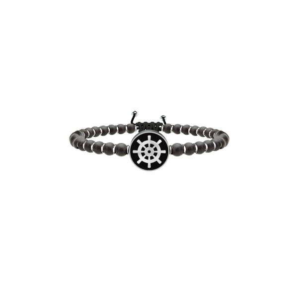 Bracciale onice e acciaio 316L - immagine 1
