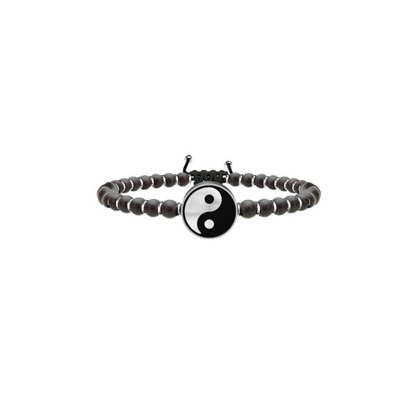 Bracciale onice e acciaio 316L - immagine 1
