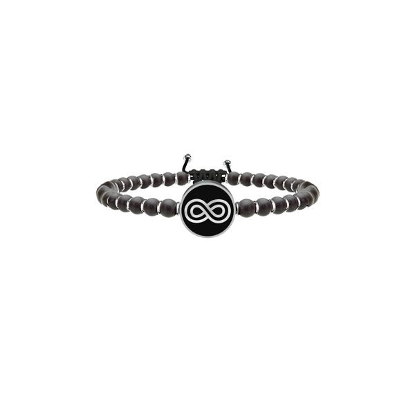 Bracciale onice e acciaio 316L - immagine 1