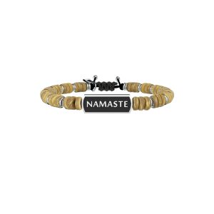 Bracciale legno e acciaio 316L