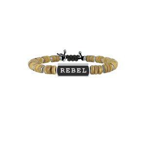 Bracciale legno e acciaio 316L