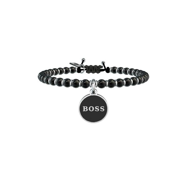Bracciale onice e acciaio 316L - immagine 1