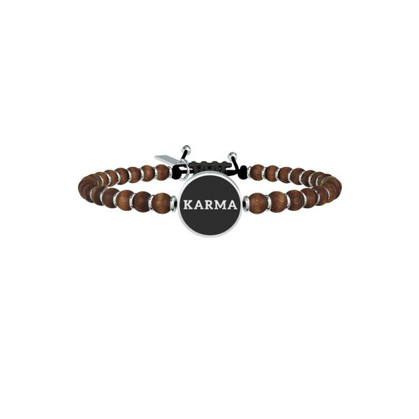 Bracciale legno e acciaio 316L - immagine 1