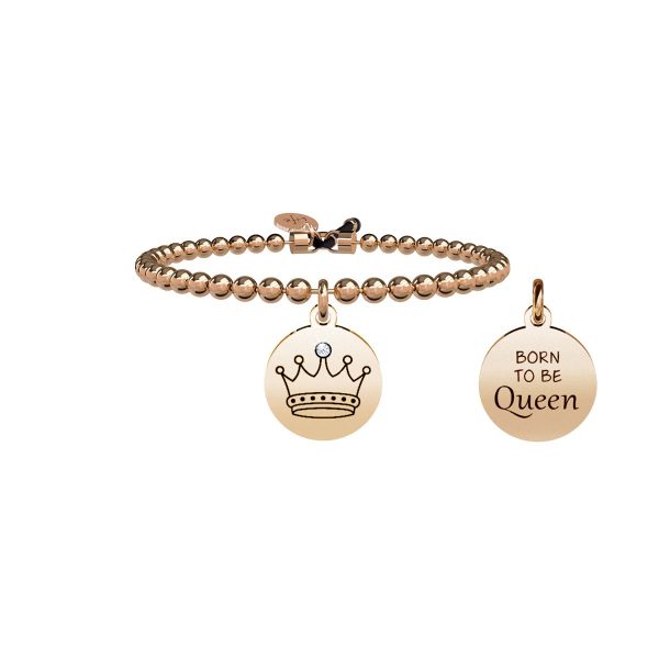 Bracciale in acciaio 316L e Pvd Rose' - immagine 1