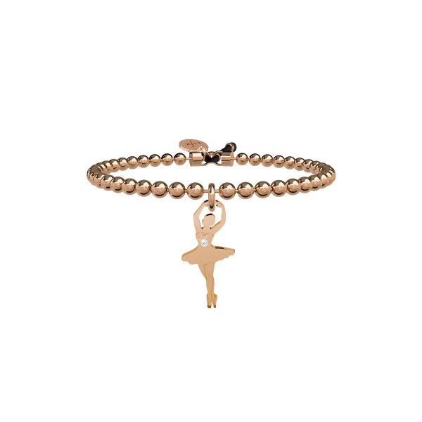 Bracciale in acciaio 316L Pvd Rose' - immagine 1