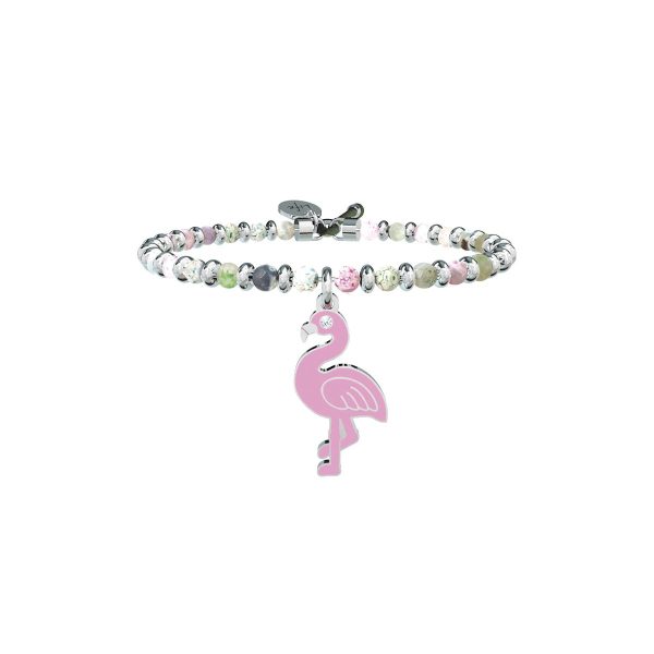 Bracciale agata e acciaio 316L - immagine 1