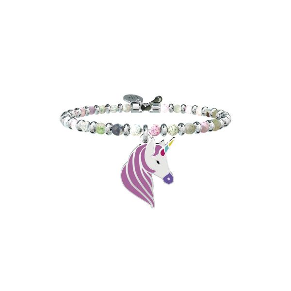 Bracciale agata e acciaio 316L - immagine 1